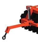 Easy to transport on the tyres using the hydraulic system.