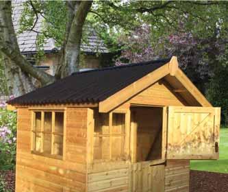 12 10 x 8 Solar 6 x 6 Solar 8 x 6 Ludlow 8 x 6 Ludlow Solar Features Heavy duty framework throughout Tongue and groove timber roof and floor Green polyester mineral felt Fully framed, ledged and