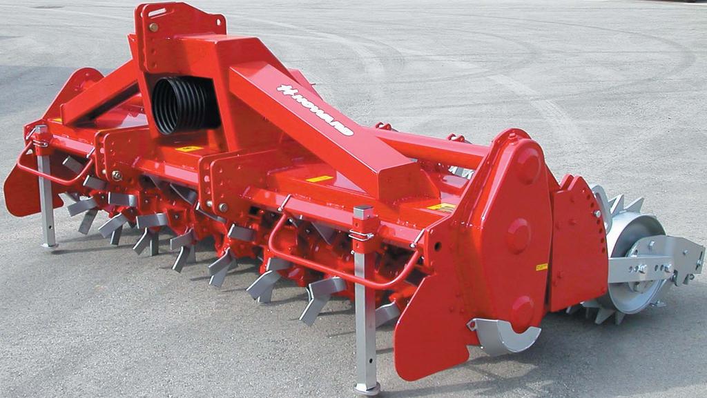 This allows wider machines to be used on smaller tractors when preparing seed beds.