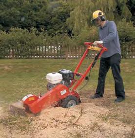itself is easily adjustable in three positions. The large wheels allow for easy manoeuvrability, particularly over rough or uneven ground.
