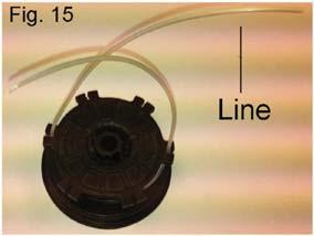 13, and wind in the direction of the arrow on the spool (see Fig.