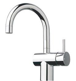 Basin/sink mixer curved spout small 4 star, 7.