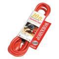 Vinyl Extension Cords Vinyl jackets offer great abrasion, moisture and sunlight resistance. Molded plugs and heavy duty strain relief prolongs the life of the cord.
