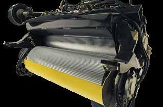 13 Efficient crop processing Both rolls are hard chrome coated to resist abrasion from dirt in the crop mat.