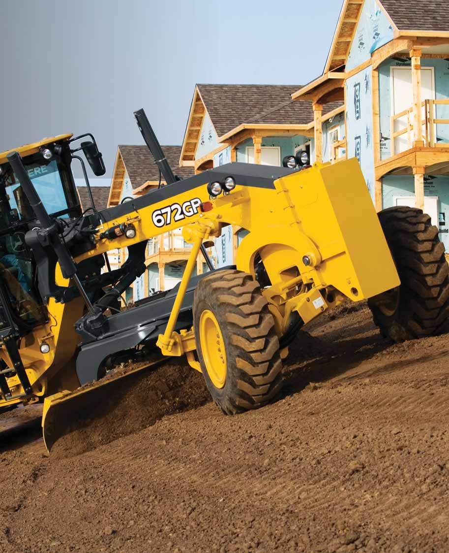 From blue-topping to heavy dirt work, G-Series six-wheel-drive graders are more productive in all kinds of applications.