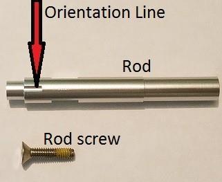 Section 2: Preparation 2.A Remove the rod and rod end screw from the package.