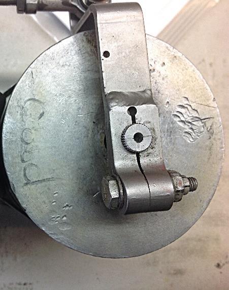 The torque motor had seen some hard times and this mounting plate looked like it had been fabricated out of some scrap.