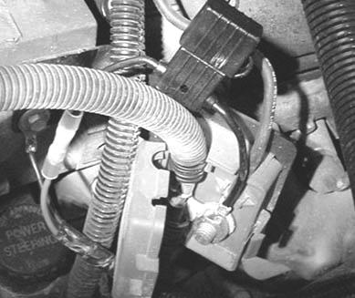 9. Begin installing the under hood wiring.