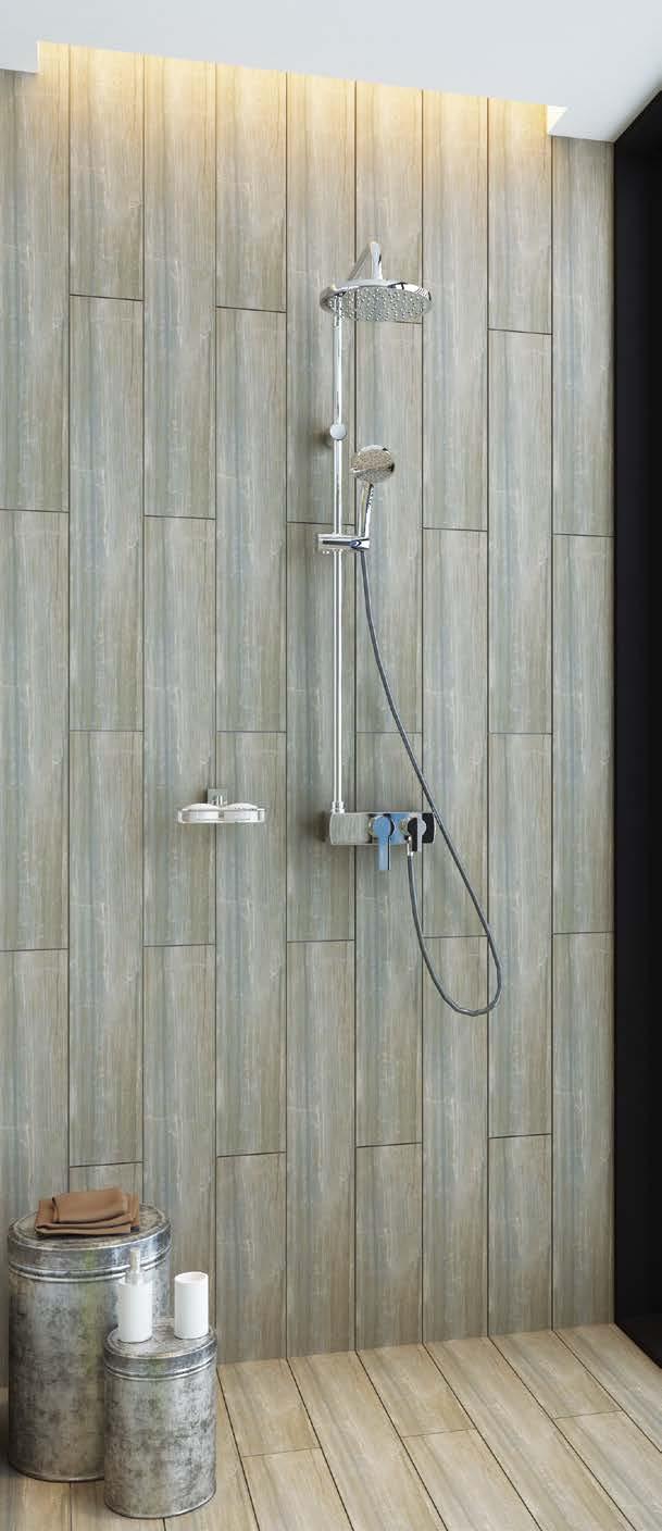 . 1.9 chrome and fitted with a shelf, these adjustable shower columns