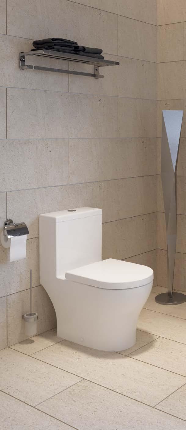 silhouettes and improved flushing technology to reduce cleaning and water
