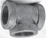 CST IRON Cast Iron Threaded Fittings Class 25 (Standard) FIGURE 58 Tee lack NPS DN in mm in mm lbs kg /4 8 /2 /6 22 0.22 0.0 /8 0 5 /8 6 25 0.5 0.6 /2 5 /6 7 /8 29 0.56 0.25 /4 20 /6 22 5 /6 0.84 0.