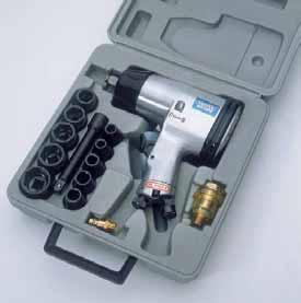 99 / square drive Impact Wrench and accessories. Supplied complete in carrying case. Display carton.