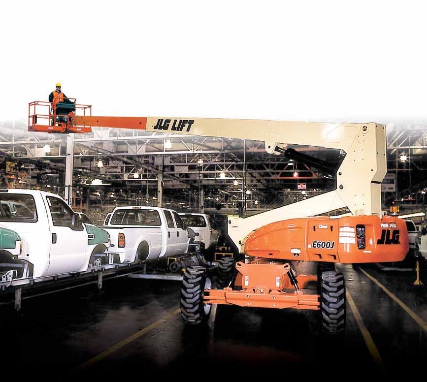 E600 Series ELECTRIC ARTICULATING BOOM LIFTS Clean and Green, 60-ft Machine. The E600 Series gives you the most height in an electric powered boom lift.