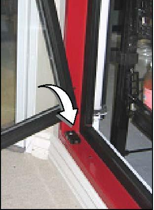 Using a flat-head screwdriver, turn the Torquemaster mounting screw clockwise to tighten the mount. Confirm that the torquemaster mounting is flush with the door frame. Refer to figure (A) 3.