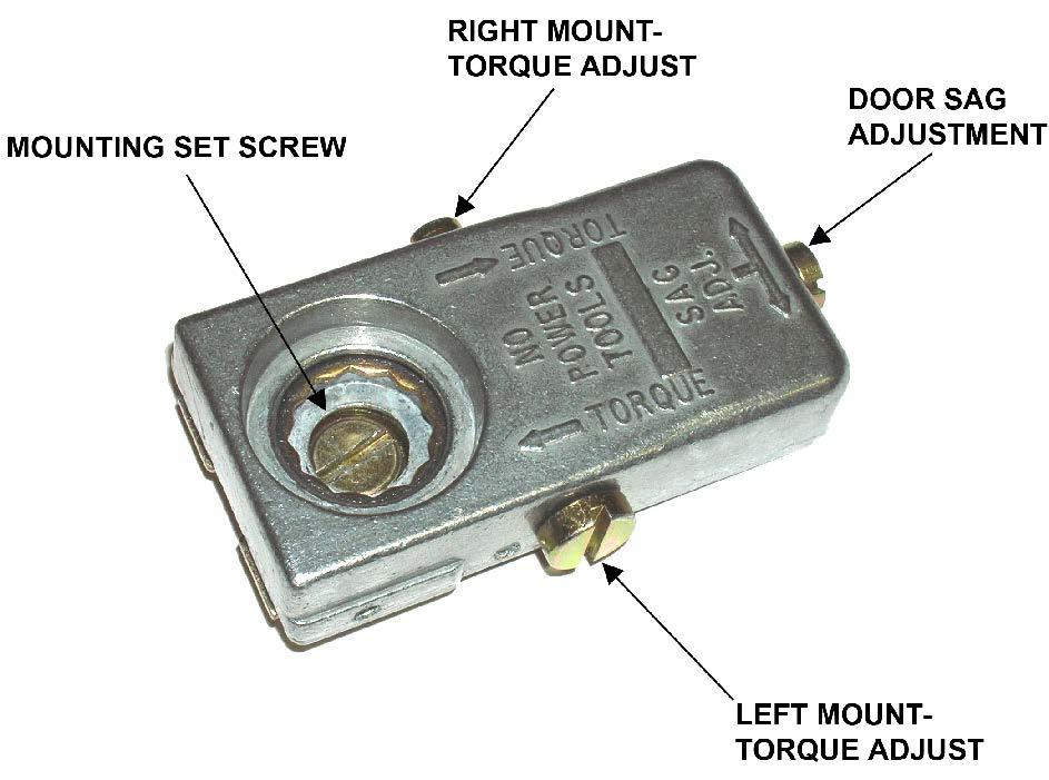 Using a flat-head screwdriver, turn the outside screw to adjust the torque rod tension on the Torquemaster. Turn the screw counter-clockwise to increase the tension.