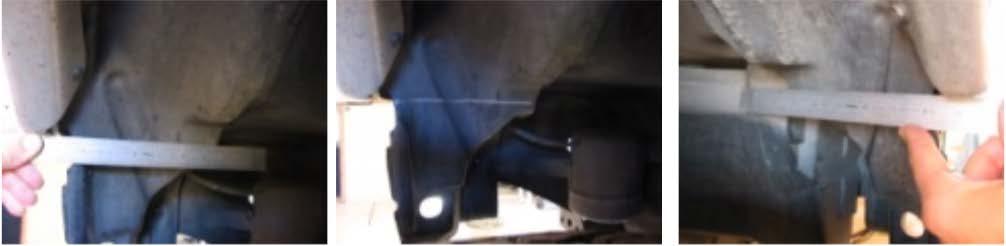 8.) Remove original outer bumper supports. There are three nuts that retain a bracket on each side of the truck.