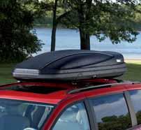 This heavy-duty Black nylon carrier is weatherproof and secures to the roof rack with four strong adjustable tie-down straps.