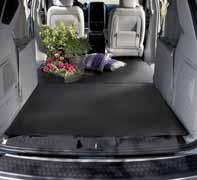 Rear liner protects and covers minivan floors equipped with Stow n Go or Swivel n Go seating and storage