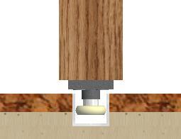 8 mm] TYPICL INSTLLTION LOCTION FOR FLOOR GUIDES: GUIDE CHNNEL WITH GUIDE ON FLOOR FOR POCKET PPLICTIONS 1-1/2" #10 X 1-1/2" FLTHED SCREWS (4 PER C-913-2) TYPICL INSTLLTION LOCTION FOR FLOOR GUIDES:
