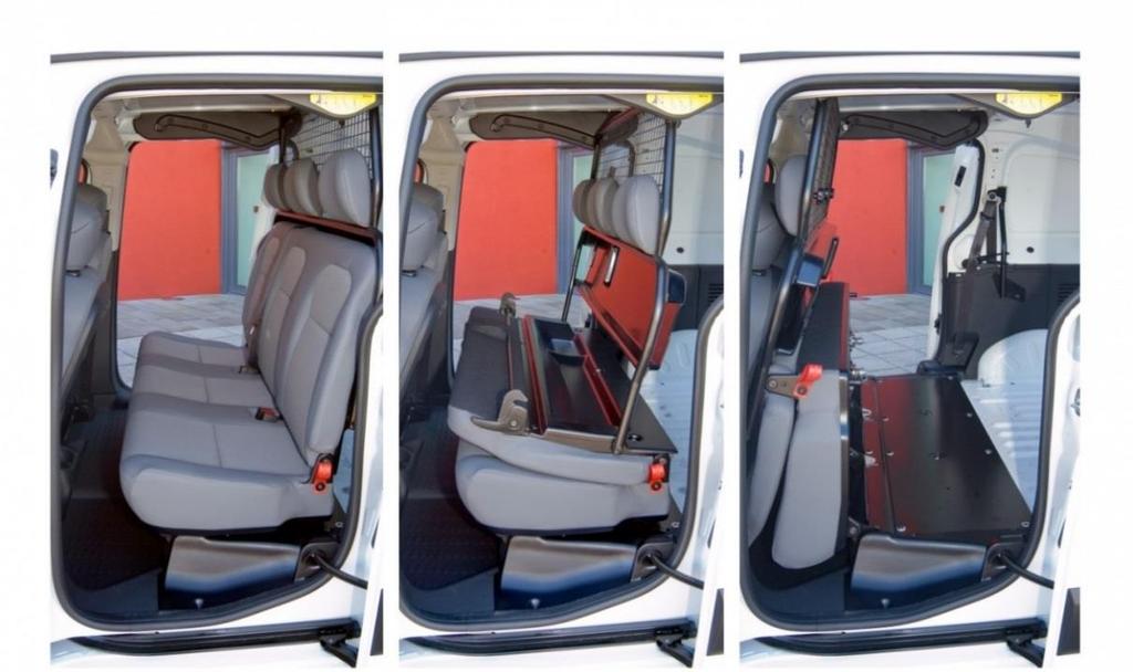 discs) with steering mounted controls Multi-function on-board trip computer Exterior Features Twin sliding side doors Glazed asymmetric rear doors, opening to 180 degrees; window in larger door is