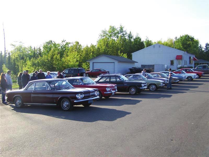 We had a total of 8 Corvairs all parked in a row. It sure got a lot of looks.