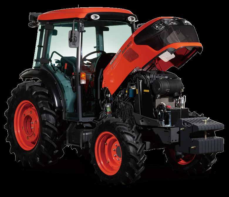PTOdriven implement operations. M5001 Narrow Kubota engines The power behind the M5001 Series superior performance and efficiency comes from advanced Kubota-built diesel engines.