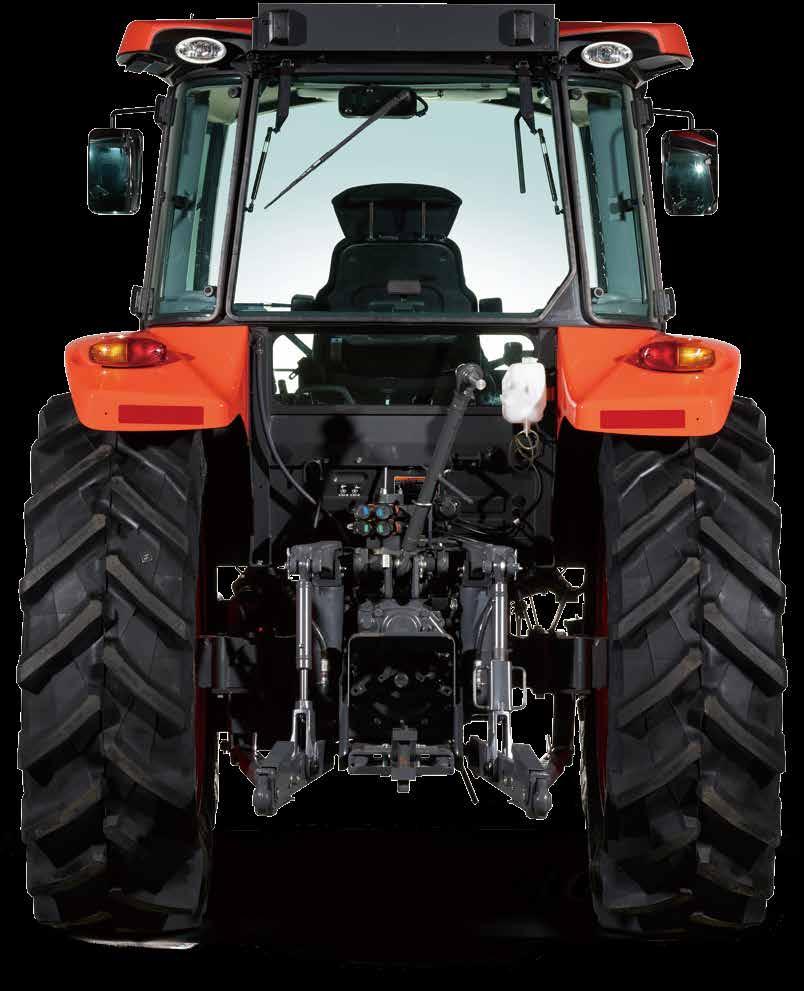 Position control/draft control The M5001 Series s hitch control system provides separate control of both position and draft, ensuring optimal control when using rear implements.