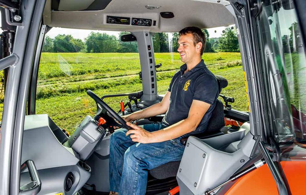 STANDARD CAB Spacious and comfortable A comfortable operator is a productive operator, so the M5001 Series makes sure that you are comfortable throughout even the