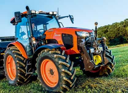 Add four-wheel drive and dual brake lines, and you have a tractor that is ready for all types of tasks under all kinds of conditions.
