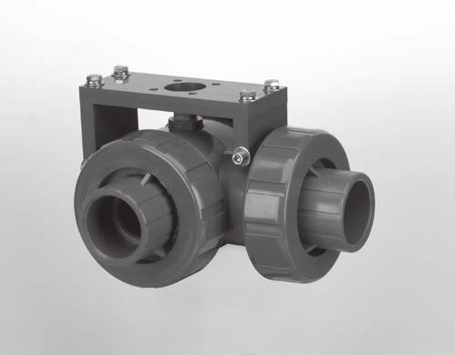 LA Series Lateral Three-Way Ball Valves Equipped for Actuator Mounting These prices include a mounting kit and installation when purchased with an actuator. Actuator prices are on pages 14-17.