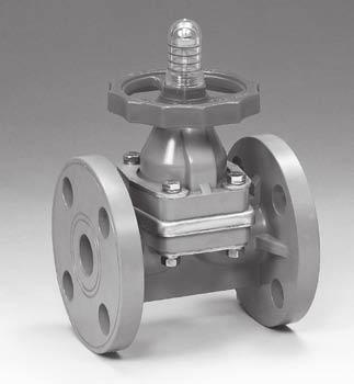Dab Series Diaphragm Valves (Flanged) cont. All DAB Series Diaphragm Valves are assembled with silicone free lubricant and a highly visible, beacon type position indicator.