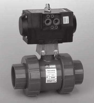 pm Series Automated True Union Ball Valves Double Acting Cost effective, rack-and-pinion pneumatically actuated pmd or PMS Series actuator and TB Series true union ball valve complete with solenoid.