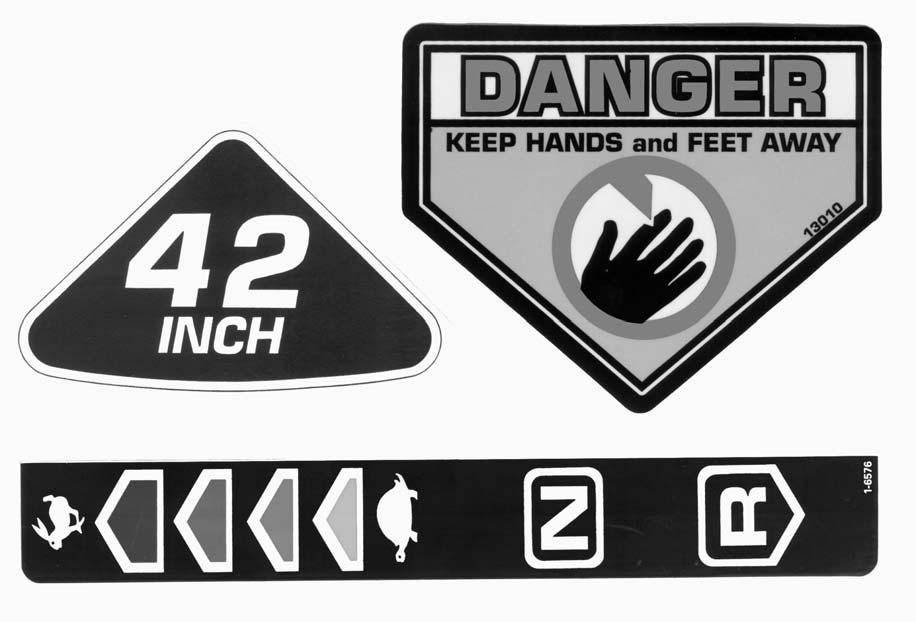 (not shown, similar to item 11) 13 1-3010 DECAL, Danger CPSC 14 2-6831 DECAL, Danger (not shown,