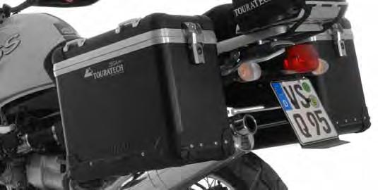 Aluminium case systemes BMW R850/1100/1150GS 365 98,0 cm Zega Pro pannier system, premounted, frame stainless steel BMW R1150/1100/850