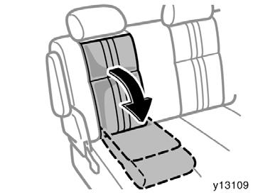 position. 2. Lower the child seat cushion. 3.