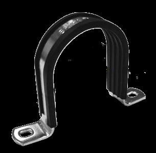 U Strap Hanger with Lining Model : SDGERUS Features: Designed for mount plain or insulated pipes. It can be used as a pipe anchor with Rubber Support Insert also.