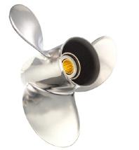 Code: MM SOL AMT3 Four blade aluminum propeller Exclusive Solas squeeze casting process Wide blade design specifically for 4-stroke engines Increased static