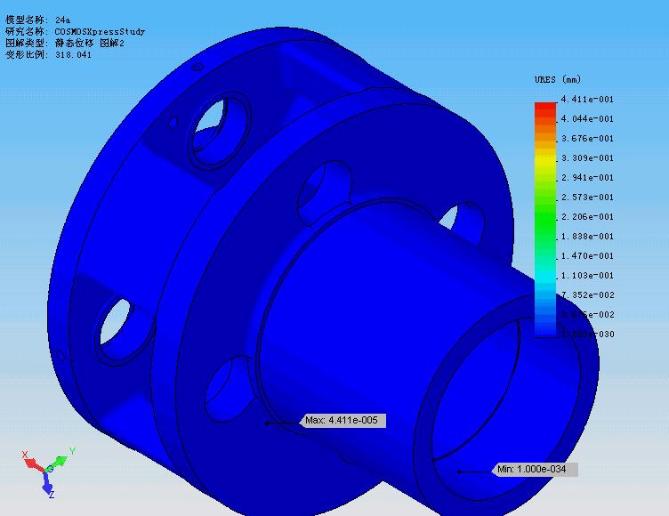 FEA of Planet Carrier Stress Cloud Chart Displacement Cloud Chart Planet carrier is the key part in the planetary gearbox.