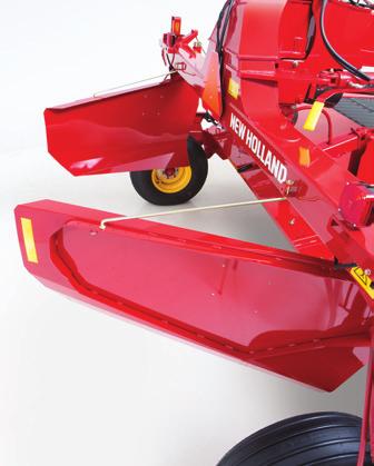 Customize your windrow and swath formation using the longer, adjustable windrow shields and the adjustable swath gate.