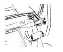 Check the locking device (shown in the image to the left) to make sure the chair is opened all the way and locked into