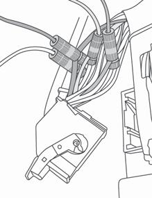 Remove Kick Plate and Door Route Wiring Harness Sill Passenger Side Route the long leg of the Wiring Harness across the fi rewall through the plastic cowling and down to the driver s side wheel