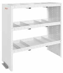 adjustable shelving Durable, professional grade WEATHER GUARD Van Shelving takes it to the max! Maximum customization and capacity, for maximum productivity.