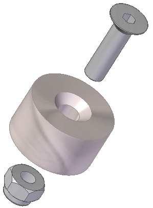 Screw: (Valid for Stainless Steel podium of Versatile and Essential) Bumper