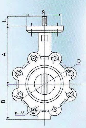 butterfly valves with ISO flange 5211 Dimensiune