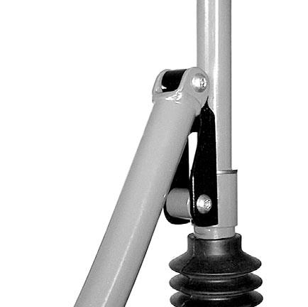 Height reduction fitting: The trunk support and seat height can also be reduced approximately 8 cm (3 ) with a set of height reduction fittings.