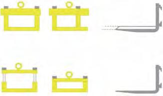 Prindeti clemele pe varful lamelor si ancorati cu chingi pentru transport in sigurana. JFiecare set include 2 cleme cu surub, 2 cleme tip ochi si 2 chingi.