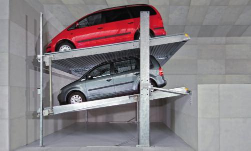 Parklift Up to 200% more parking spaces 1 driving level = 2 or 3 parking levels = cost savings Independent parking High level of operational and functional safety (German TÜV tested/ce certified)