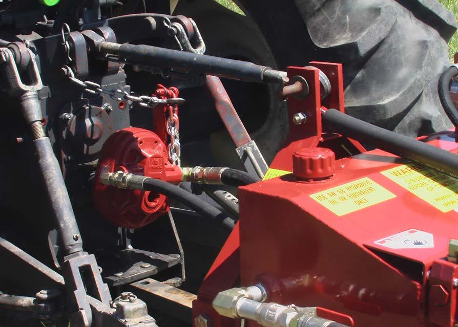 MACHINE SETUP Attachment to Tractor The Lewis Crustbuster can be operated on any tractor equipped with a standard 3- point hitch.