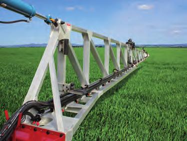 The weight reduction benefits of POMMIER booms significantly reduces inertia forces created on headlands while cornering and spraying compared with equivalent steel booms.