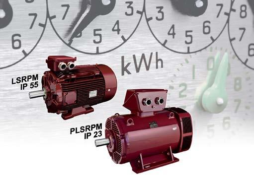 speed range - Optimised power with centrifugal torque operation Energy savings Variable speed & IE3 motors IE3 motors 50 kwh Mechanical